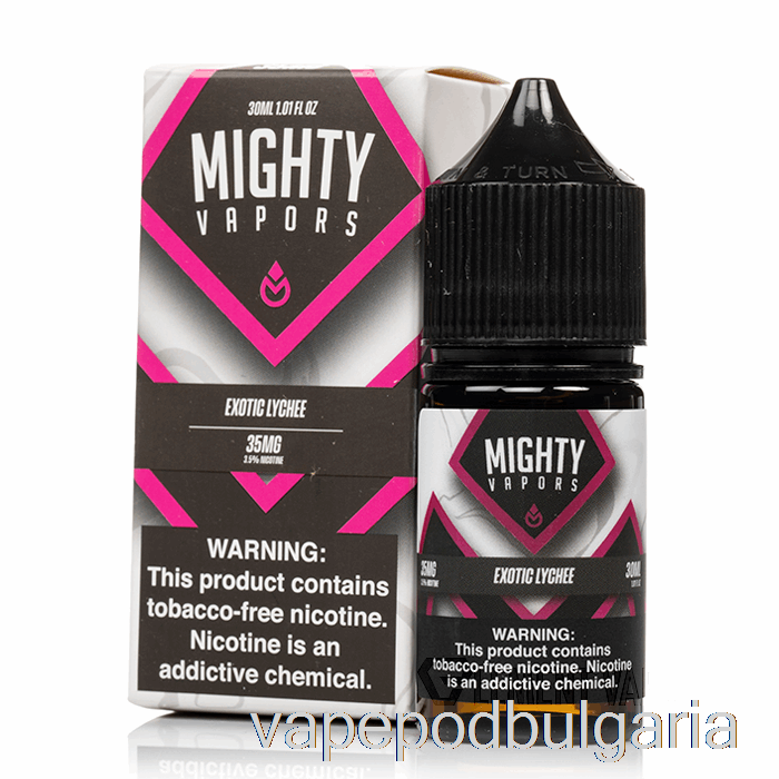 Vape 10000 Дръпки екзотичен личи - мощни изпарения соли - 30ml 35mg